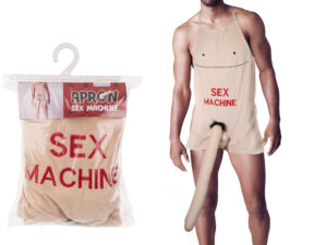 *Schürze "Sex Machine" mit Plüsch-Penis