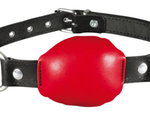 XX-DREAMSTOYS Leder-Mund-Knebel rot