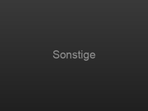 Sonstige
